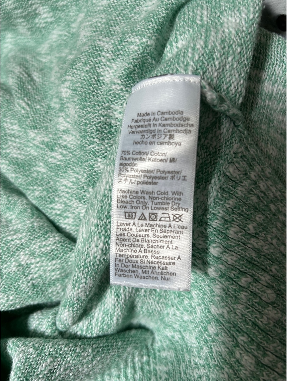 J.Crew Women's Small Heathered Green Cotton-Polyester Sweate - Picture 3 of 3